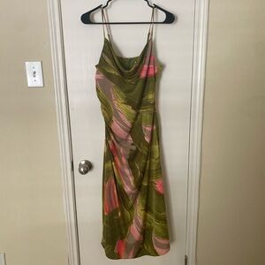 BCBG Olive and Pink Midi Dress